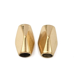 Настоящее золото 18K 304 из нержавеющей стали бусы, самородки, ионное покрытие (ip), реальный 18 k позолоченный, 7x4.5x4 мм, отверстие : 2 мм