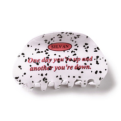 Светло-Коралловый Бабочка узор пвх коготь заколки для волос, с железной фурнитурой, аксессуары для волос для женщин девушки густые волосы, свет коралловый, 47x86x43 мм