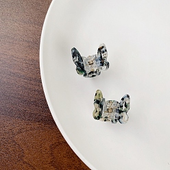 Морско-зеленый Заколки для волос в форме когтей из ацетата целлюлозы (смола) в форме бабочки, аксессуары для волос для девочек и женщин, цвета морской волны, 20x24 мм