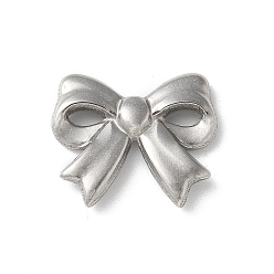 Нержавеющая Сталь Цвет 304 подвески из нержавеющей стали, бантом прелести, цвет нержавеющей стали, 13.5x16x2.5 мм