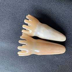 пшеница Массажные гребни из смолы, гребни осьминога, массажные инструменты, цвет пшеницы, 80~110 мм