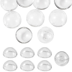 Half Round 12 шт прозрачные акриловые бусины, прозрачные, полукруглый, 30x15 мм