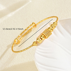 Настоящее золото 18K Винтажные латунные браслеты-манжеты с микропаве из кубических цирконий для женщин, многоугольник, реальный 18 k позолоченный, внутренний диаметр: 2.17 дюйм (5.5 см) ~ 3.15 дюйм (8 см)