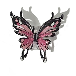 Лосось Заколки для волос с когтями из смолы, аксессуары для волос для женщин и девочек, бабочка, salmon, 105x100x40 мм