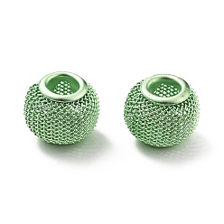 Весенне-зеленый Бисера электрофореза железа, круглые, весенний зеленый, 10x13x13 мм, отверстие : 5 мм
