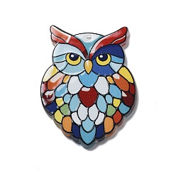 Сова Акриловые подвески, животные, сова, 43.5x31.5x2.5 мм, отверстие : 1.6 мм