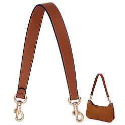 Шоколадный Рукоятки из искусственной кожи, с поворотными застежками сплава, золотые, цвет шоколада, 510x15.5~25x3.9~9.5 мм