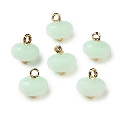 Нектар Сплав и бархатные подвески, с акриловой, рондель прелести, золотые, нектар, 11x10 мм, отверстие : 2.5 мм