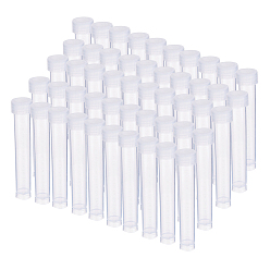 Clear Clear Graduated Tube Plastic Bead Containers, with Lid, Clear, 9.5x1.95cm, capacity: about 10ml