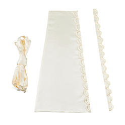 Cornsilk Bridal Dress Zipper Replacement, Adjustable Fit Satin Corset Back Kit, for Wedding Dress Accessories, Cornsilk, 390x147~253x3mm