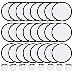 Черный 50 шт. складной летающий диск или вентилятор из нейлона с сумкой для хранения, чёрные, 250x2 мм