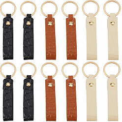 (52) Непрозрачная лаванда 12шт 3 цвета брелок из искусственной кожи, разноцветные, 8 см, 4 шт / цвет