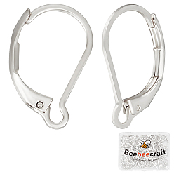 Нержавеющая Сталь Цвет 80 шт. 304 серьги с рычагом из нержавеющей стали, цвет нержавеющей стали, 16.5x10x2 мм, штифты : 1 мм