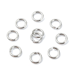 Plaqué Platine Véritable Shegrace 30g scie en laiton a ouvert les anneaux de jonction, sans cadmium et sans nickel et sans plomb, Platine plaqué, Jauge 20, 4x0.8mm, diamètre intérieur: 2.5 mm, environ 1034 pcs / sachet 