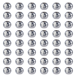 Нержавеющая Сталь Цвет 50шт 201 европейские бусины из нержавеющей стали, рондель, цвет нержавеющей стали, 10x8 мм, отверстие : 4 мм