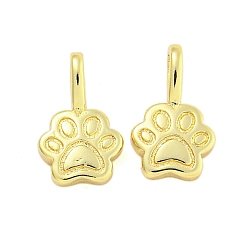 Footprint Стойки обшивки латунные подвески, без кадмия и без свинца, долговечный, реальный 18 k позолоченный, след, 6.5x2 мм, отверстие : 3.5x2.5 мм