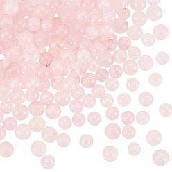 Rose Quartz Natural Rose Quartz Beads Strands, Round, 4mm, Hole: 0.8mm, about 82~83pcs/Strand, 15''~16"(38.1~40.64cm), 2strands/box