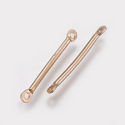 Golden Brass Bar Links, Golden, 25x1mm, Hole: 1mm
