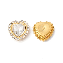 Кристалл Услышать шить на горный хрусталь, многожильных ссылки, с золотыми настройками утюга, аксессуары для одежды, кристалл, 16x16x6 мм, отверстие : 0.9 мм