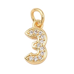 Настоящее золото 18K Латунные микропаве прозрачные кубические циркониевые подвески, число, долговечный, без кадмия и без свинца, стойки покрытие, с целью перехода в кольце, реальный 18 k позолоченный, 12x6x1.8 мм, отверстие : 3.4 мм
