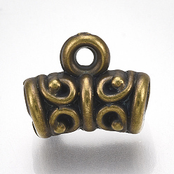 Античная Бронза Поручни из пластиковой трубы ccb, петля под залог, античная бронза, 10x12x6 мм, отверстие : 1.6 мм