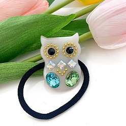 Белый Резинки для волос из ацетата целлюлозы, аксессуары для волос для женщин и девочек, белые, 48 мм