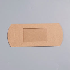 Сэнди Коричневый Крафт-бумага подушка коробка конфет, для свадьбы сувениры детский душ день рождения праздничные атрибуты, с чистым окном, песчаный коричневый, 16x7.8x2.5 см, разверните: 18.5x7.8x0.15 см