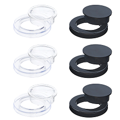 (52) Непрозрачная лаванда 6 шт. 2 цветные заглушки и колпачки для зонта и столика патио из ПВХ, плоско-круглые, разноцветные, 61.5x14.5 мм, 3 шт / цвет