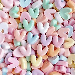 Letter V Непрозрачная смола декодирует кабошоны, для украшения своими руками, Буква V, 12x12.5x6 мм