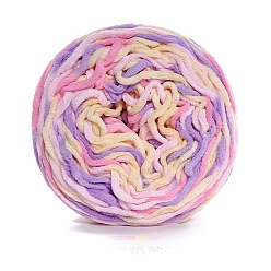 Средний Фиолетовый Полиэфирная пряжа, для свитера, шапки, носков, детских одеял, сегмент окрашенный, средне фиолетовый, 6 мм