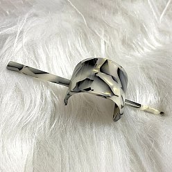 Бежевый Палочки для волос из ацетата целлюлозы, арка, бежевые, 30x115x40 мм