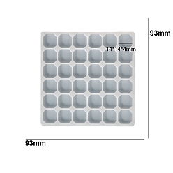 Шестиугольник Подвески квадратной формы, сделай сам, пищевая силиконовая форма, формы для литья смолы, для уф-смолы, изготовление изделий из эпоксидной смолы, шестиугольник, 93x93x5 мм