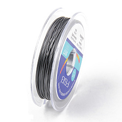 Темно-Серый Проволока для бусинок хвост тигра, 7 проволока для нанизывания бусин, Проволока из нержавеющей стали с нейлоновым покрытием, темно-серый, 24 калибр, 0.5 мм, около 32.8 футов (10 м) / рулон