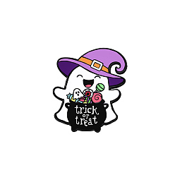 Ghost Сплав цинка броши, без кадмия, без никеля и без свинца, призрак, 36x30 мм