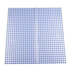 Light Sky Blue Waterproof Gift & Flower Wrapping Paper, Square with Tartan Pattern, Light Sky Blue, 580x580mm, 20sheets/bag