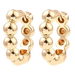 Light Gold Серьги-кольца из латуни, кольцо, золотой свет, 18x20x4.5 мм