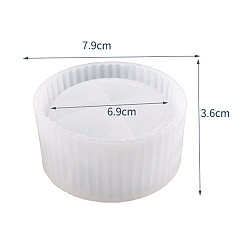 Белый Силиконовые формы, формы для литья смолы, для уф-смолы, изготовление ювелирных изделий из эпоксидной смолы, белые, белые, 79x36 мм, внутренний диаметр: 69 мм