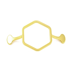 Шестиугольник Формы для восковой печати из сплава, принадлежности для сургучной печати, для свадебных пригласительных билетов, конверты, дары, винная упаковка, золотые, шестиугольник, 38x71x15 мм, внутренний диаметр: 30x33 мм