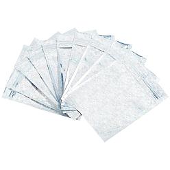 Silbern Silberfarbig Glitzernde, holografische, wiederverschließbare Plastikbeutel, wiederverschließbare Beutel, Stern-Muster, Silbern Silberfarbig, 12.8x9.9x0.15 cm, einseitige Dicke: 3.1 mil(0.08mm)