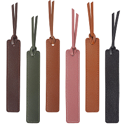 (52) Непрозрачная лаванда 12шт 6 цвета закладки из искусственной кожи, прямоугольные, разноцветные, 190~200 мм, 2 шт / цвет