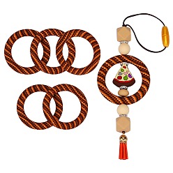 (52) Непрозрачная лаванда 5 шт. кольцо экологически чистые силиконовые бусины пищевого качества, красочный, 65x9.5 мм, отверстие : 3 мм, внутренний диаметр: 44 мм