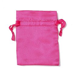 Фуксиновый Парча удачи фортуна кулиска подарок благословение сумки, мешочки для хранения ювелирных изделий для упаковки конфет на свадьбу, прямоугольные, красно-фиолетовые, 11x8 см