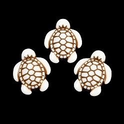 Turtle Бусины из непрозрачного акрила с морской тематикой, окрашенные аэрозольной краской., имитация оболочки, черепаха, 20x16x7 мм, отверстие : 2 мм, Около 540 шт / 500 г