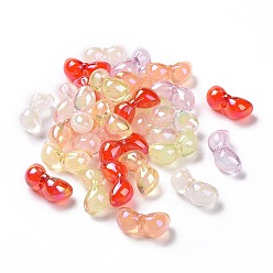 Mixed Color Transparent Acrylic Beads, Bowknot, Mixed Color, 14.5x29x13mm, Hole: 2.5mm