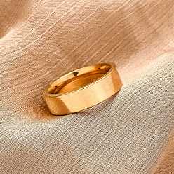 Настоящее золото 18K 201 из нержавеющей стали кольца перста широкополосного, вакуумное покрытие pvd, реальный 18 k позолоченный, 6 мм, внутренний диаметр: 18 мм