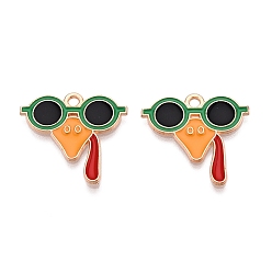 Другие Подвески из сплава с эмалью на тему Дня благодарения, золотой свет, без свинца и без кадмия, Турция, 21.5x22.5x1 мм, отверстие : 1.8 мм