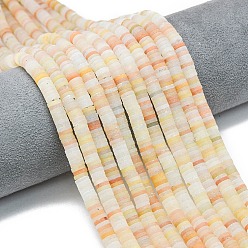 Красный Авантюрин Натуральный красный авантюрин бисер нитей, матовые, дисковые бусы, Heishi бусы, 6~6.5x1~1.5 мм, отверстие : 0.9 мм, о 242~244 шт., 15.16~15.35 дюйм (38.5~39 см)