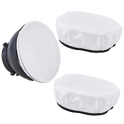 Белый Круглый тканевый чехол для фотолампы, белые, 550 мм