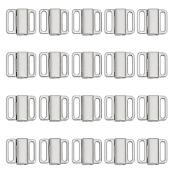 Платина 20 наборы зажимов для бикини из сплава, запасная часть застежки бюстгальтера, нижнее белье с застежкой спереди, платина, 13.5x15.5x3.5 мм, отверстие : 10x2 мм