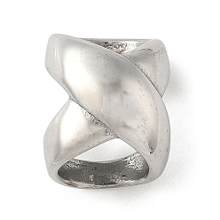 Нержавеющая Сталь Цвет 304 из нержавеющей стали слайд прелести, х-образная форма, цвет нержавеющей стали, 14x11.5x10 мм, отверстие : 8x7.3 мм